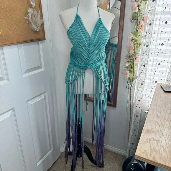 Source Unknown Other - Handcrafted Ombré Macramé Bikini Coverup